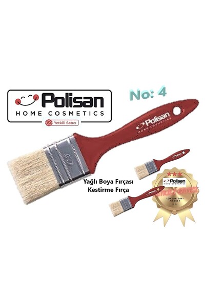 Polisan Shortcut Brush No: 4 -for oil and water-based paints