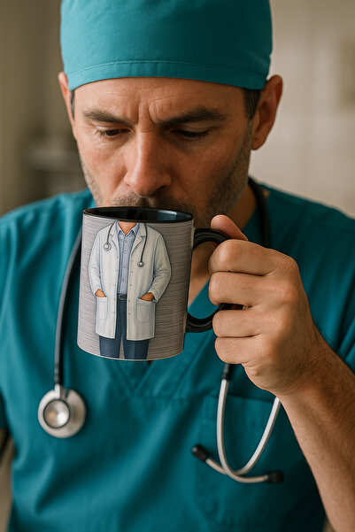 ca kay bu 🩺 Sağlık Kahramanlarına Özel Şık Kupa! Doktor Baskılı
