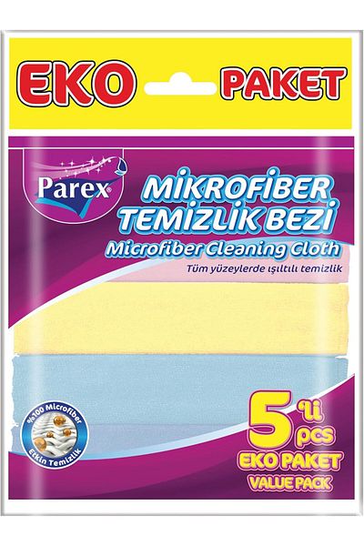 Parex Microfiber Cleaning Cloth 5 Pcs
