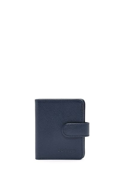 Derimod Navy Blue Leather Men's Card Holder - 000a2d307526