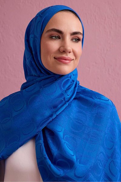 Imannoor شال قطني من Imannoor 3001 بنمط الداما Naia
