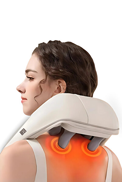 Arfseb Ovmalı, yoğurmalı ve ısıtmalı Masaj Aleti-Boyun, sırt ve omuzlar için İdeal