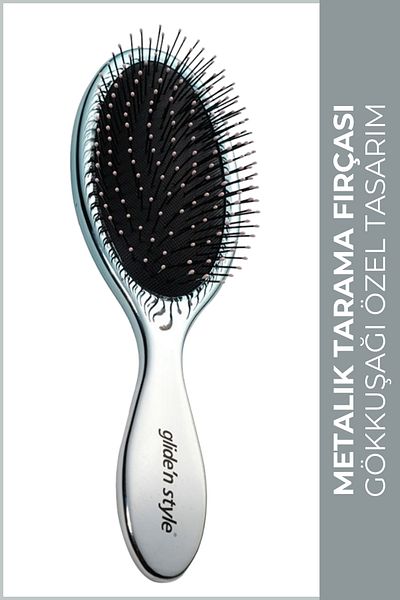 Glide'n Style Metallic Rainbow - Opening and Combing Brush Gs-246