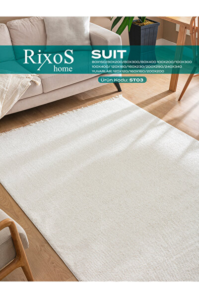 RIXOS HOME SUİT ST03 Yumuşak Dokusu ile Rahatlık Sunan Bukle Halı