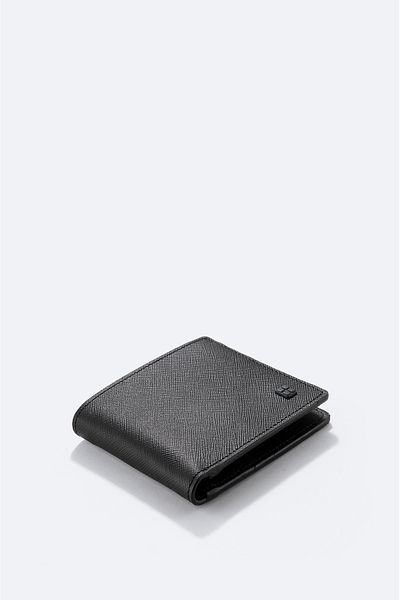 Avva Men's Black 100% Leather Wallet with Gift Box B 009563