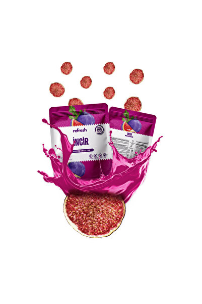 Refresh Chips Freeze Dried Incir - Dondurularak Kurutulmuş Meyve - Freeze Dry Meyve Kurusu 30gr