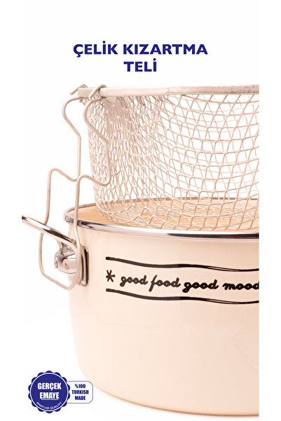 EMAYlab Mood Enamel Frying Pot/Fryer (Special Lid)