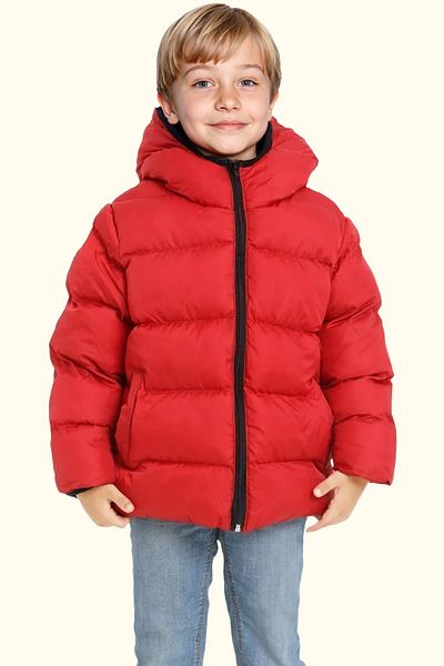 Riverstorm Red Boy's Jacket - Fleece, Pocket and Wind Resistant