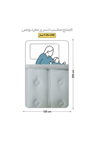 Donetella طقم لحاف من 4 قطع - مقاس مفرد 170×230 سم، مصنوع من الألياف الدقيقة، مبطن رقميًا بحشوة 350 جرامًا للمتر المربع