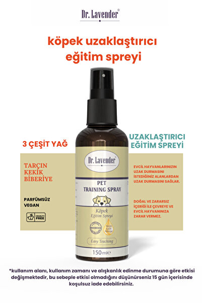 Dr.Lavender Köpek Uzaklaştırıcı Eğitim Spreyi (Tarçın, Kekik, Biberiye) Caydırıcı, Kovucu, Çiş Pedi Kovucu