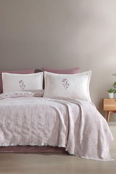Elart Sunrise Blanket - Single 4-Piece Dried Rose Set