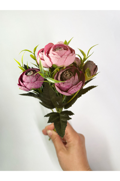 Hobi Stok Lux Yapay Çiçek - Şakayık Buket - 30cm