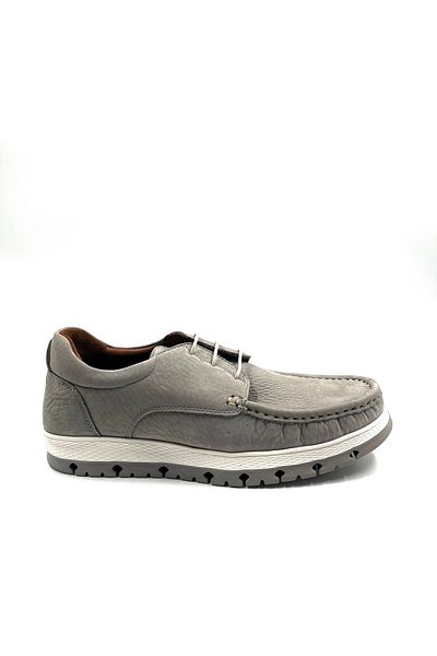 MARCOMEN 19601 Comfort Ανδρικό Δερμάτινο Sneaker - Γκρι μπαλαρίνα