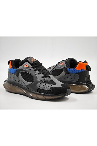 BOULDER 02045 Мъжки маратонки Air Sole, черно-оранжеви