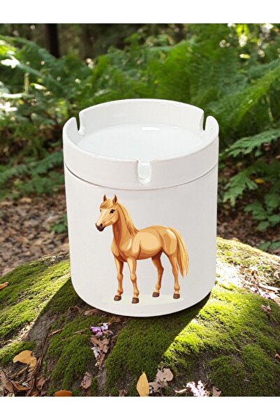 lili hediyelik Κεραμικό τασάκι 3 τεμαχίων με στάμπα αλόγου - Μοντέλα τασάκι, τασάκια, τασάκια χωρίς οσμή