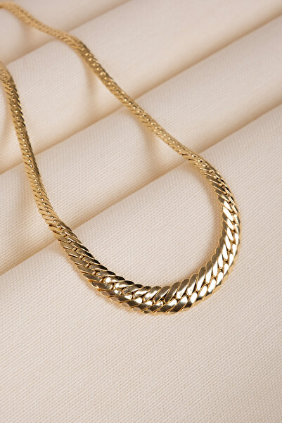 Safir Kuyumculuk Altın Hallow Süzme Zincir Kolye