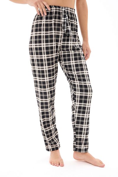 vesantia Partea de jos de pijama tricotată cu model roșu pentru femei
