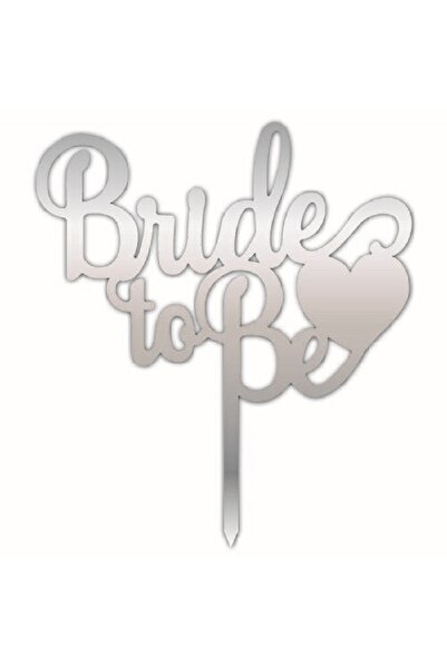 turkuaz parti زينة كعكة بليكسي من Silver Bride To Be، وداع للعزوبية، نص على الكعكة