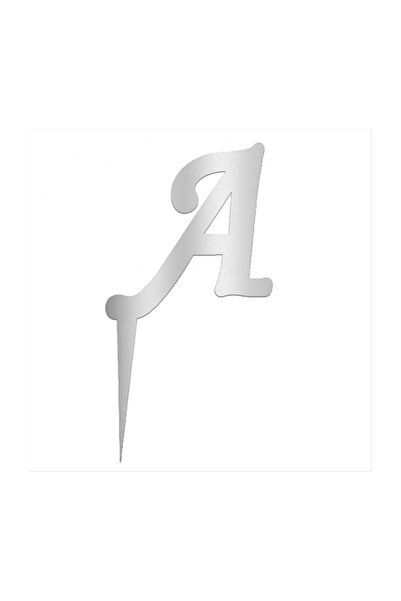 Pastaland Literele A din plexiglas argintiu cu oglindă