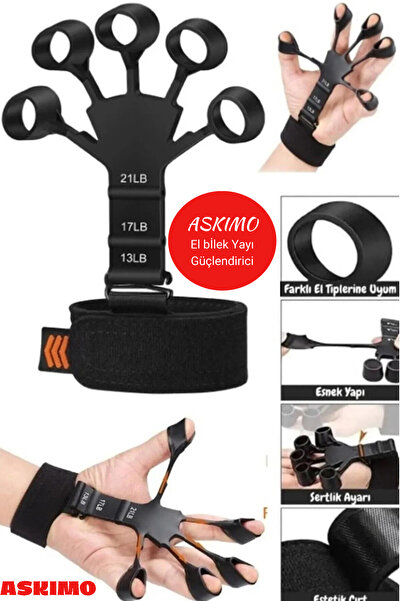 Askımo Hand Wrist and Arm Developer Grip Strengthener Vein Evident Finger Exe...