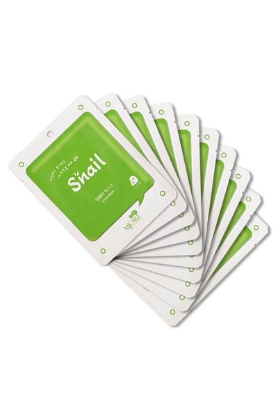 Mjcare On Snail Mask - Snail Essence Face Mask 10 pcs