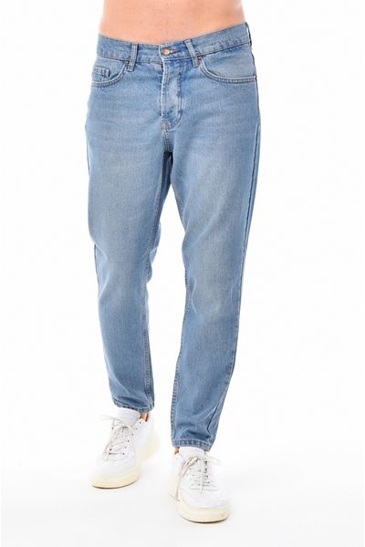 CEDY DENIM Ανδρικό ψηλόμεσο τζιν Skinny Leg - Loose Mom Jean C333-ανοιχτό-μπλε