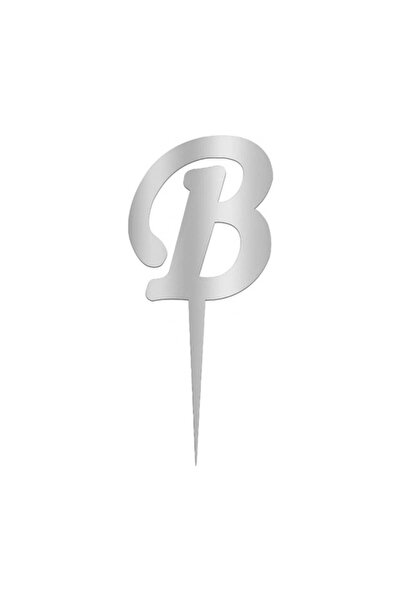 Pastaland Litera B din plexiglas argintiu cu oglindă