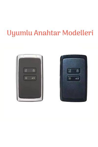 emii auto spare parts Renault Clio 5 Megane 4 E-Tech Koleos Rafale Austral Captur Zoe Compatible Key Case Cover Black/Red