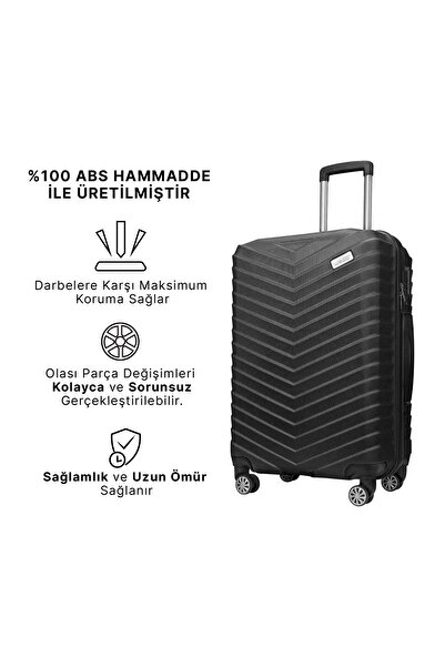 Wexta Wx-1001 Siyah Büyük Boy Valiz