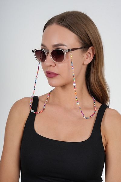 JULIANO Fimo Pearl Sand Bead Glasses Chain - Necklace - Bracelet