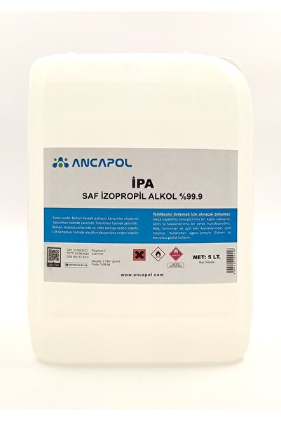 Ancapol İzopropil saf izo propil %99.9 İpa 5 Litre (Alkol Dezenfektan)