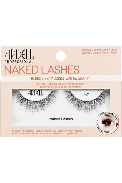 Ardell Naked Lashes 421 Blends Seamlessly With Invisiband, Natural Looking Lashes - 1 Pair