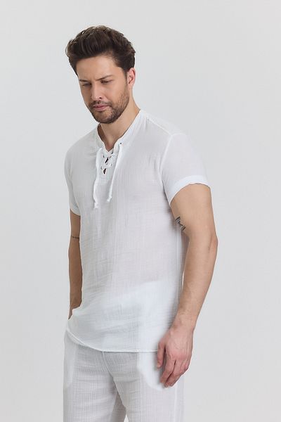 Heaven Ephesus Ανδρικό πουκάμισο - Muslin Alaçatı Shirt - 4070