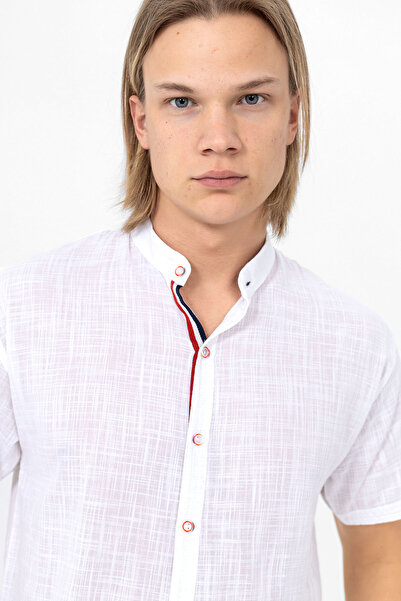 Heaven Ephesus Πουκάμισο με γιακά δικαστή, λεπτομέρεια γιακά-4610