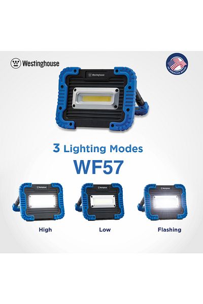 Westinghouse Wf-57n Rechargeable 2-in-1 Work Light & Power Bank, 1400lm Cob Led, 3 Lighting Modes