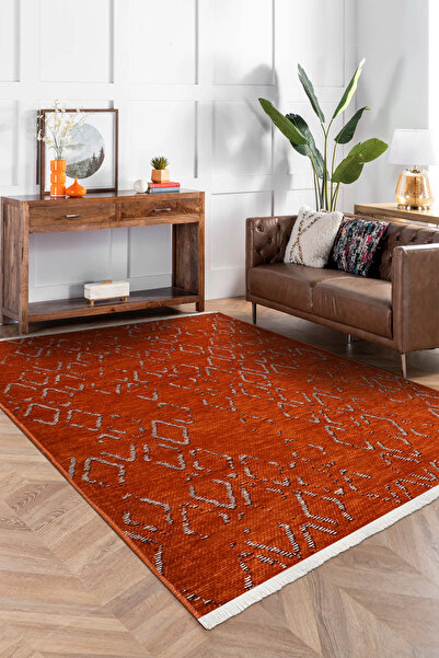 dekozer Akasya Serisi Baklava Desenli Halı - Yumuşak, Kolay Temizlenir, Tozum...