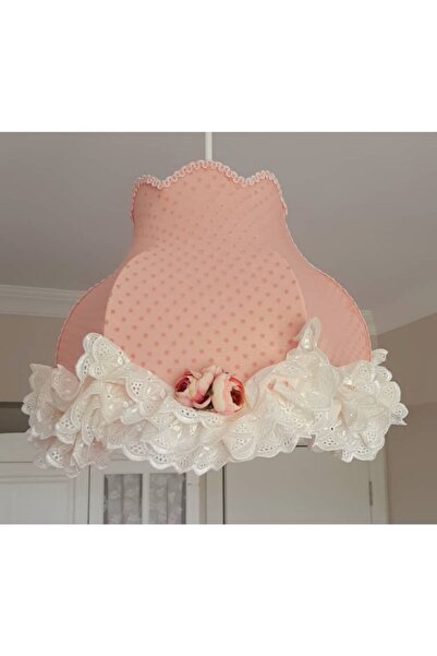 LULUAVİZEM Sarkıt Avize Çiçekli Pembe