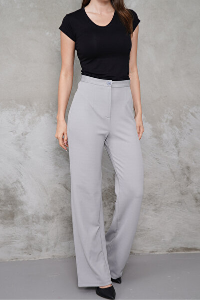 macharel jeans Kadın Yeni Sezon Yüksek Bel Klasik Pantolon