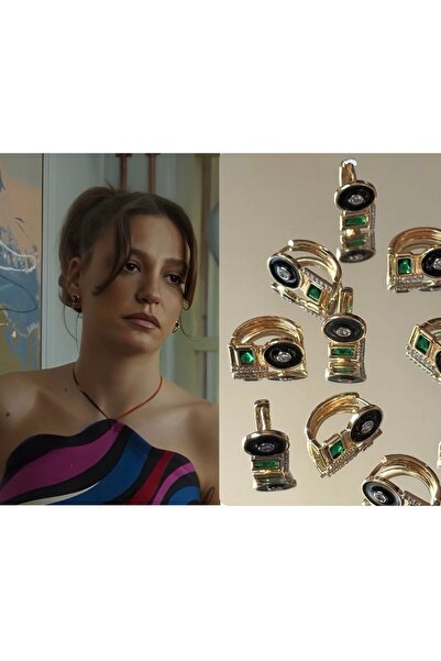 mibrillo Yeşil Taş Detaylı Serenay Küpe Kimler Geldi Kimler Geçti 2. Sezon