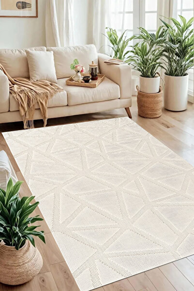 Genel Markalar DİJİTAL BASKILI DEKORATİF Makinede Yıkanabilir Kaymaz Taban Le...