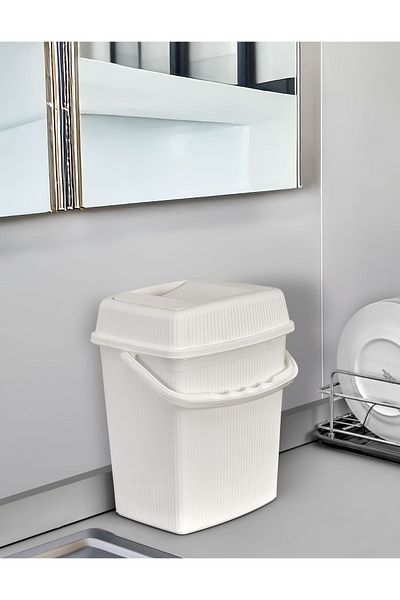 ASlife Home Κάδος απορριμμάτων μπάνιου κουζίνας μεταφοράς 5 λίτρων