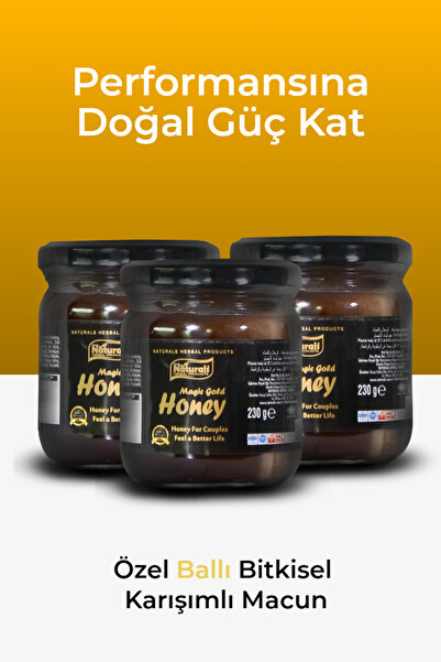 Aktiva Naturals Üçlü Magic Gold Honey Özel Ballı Bitkisel Karışımlı Macun 240GR.