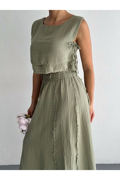Elegant Summer Muslin Women's Skirt – Comfortable and Natural Fabric