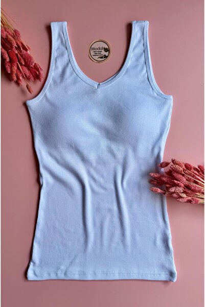 VicTroy Bratique 2-паз | Модальна тканина кашкорсе чорного та білого кольорів, блуза з V-подібним вирізом для жінок