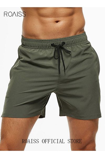 ROAISS Men's Swimming Trunks Beachwear Quick Dry