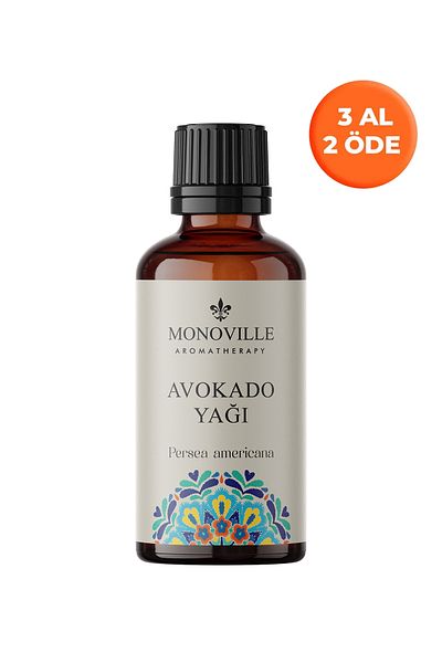 Monoville 30 مل زيت الأفوكادو - معصور على البارد، نقي وطبيعي 100%