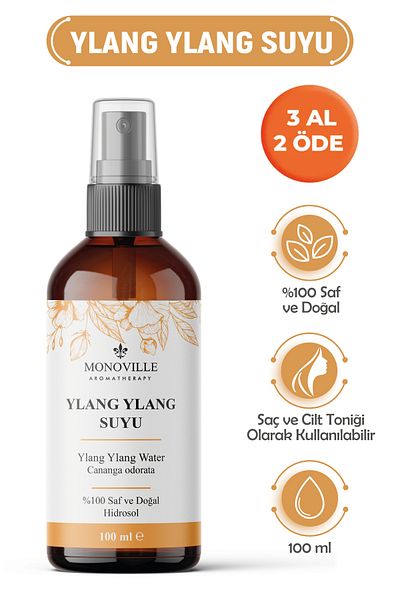 Monoville Ylang Ylang Water Flower Scented Effect 100 ml (Ylang Ylang Water)