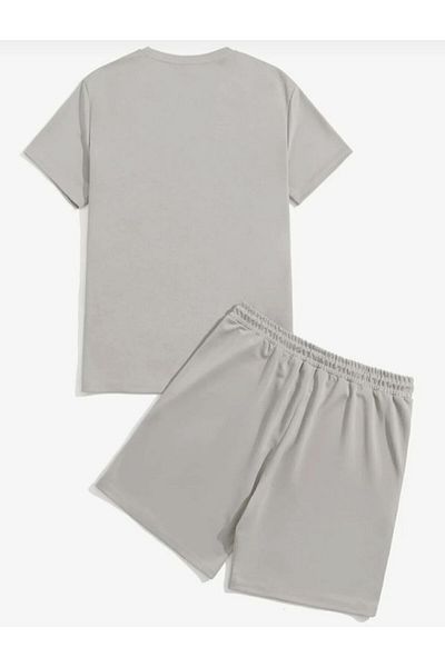 REBRAND Nasa Sportswear Oversize T-Shirt Set - Printed Bottom Top Shorts