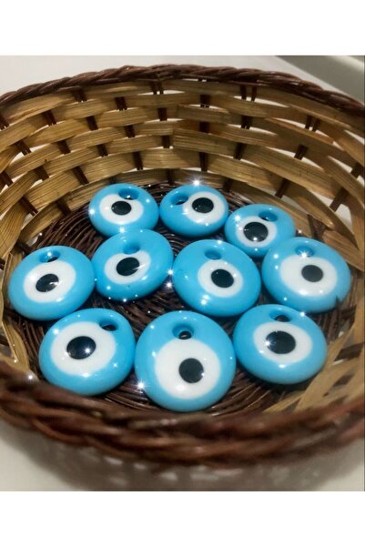 312 KONSEPT 5 броя 4 см сини стъклени декоративни мъниста за украса на елхата