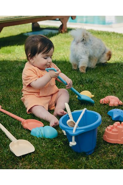 lets be child Lc Dark Turquoise Sand and Beach Bucket Play Set
